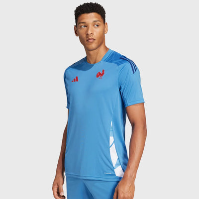 Adidas France Rugby Performance Tee Focus Blue