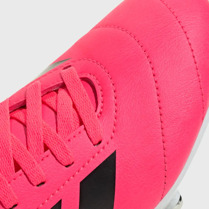 Adidas Junior SG Rugby Boots Solar Turbo Pink - Rugbystuff.com