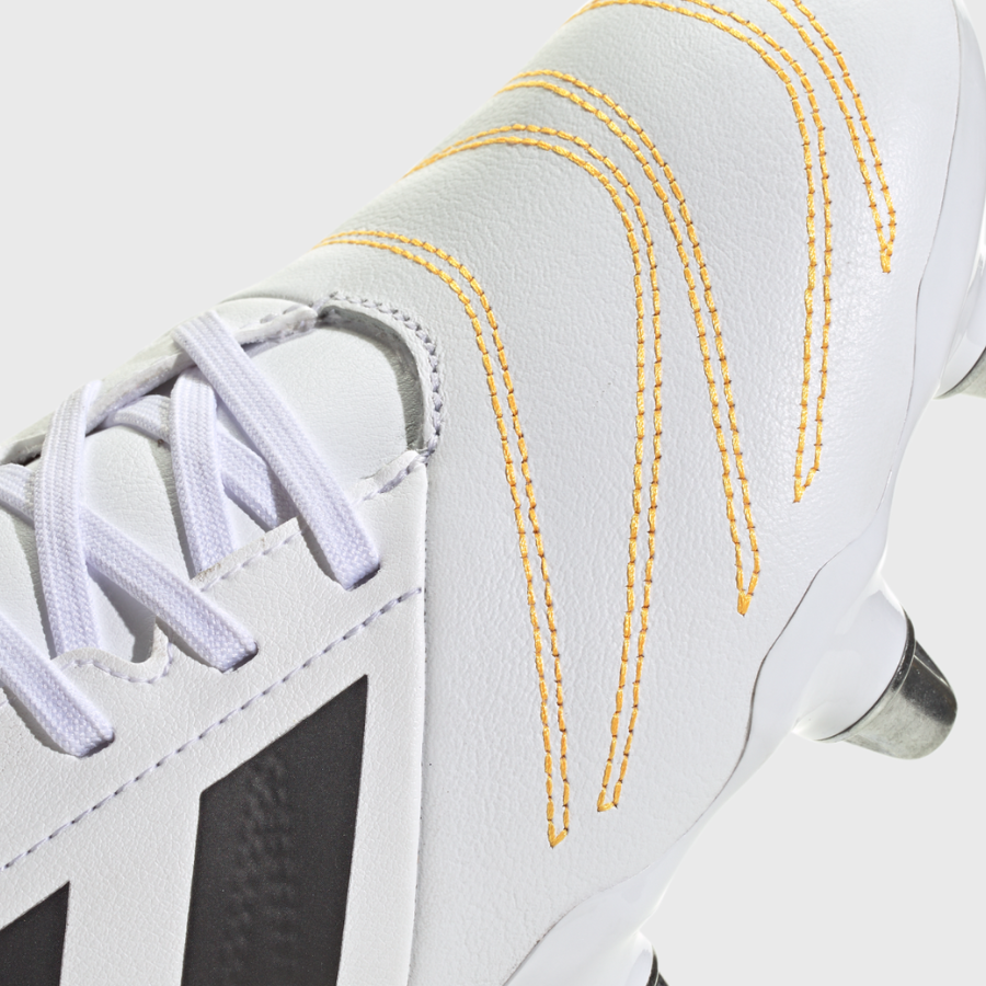 Adidas Kakari Elite SG Rugby Boots White/Orange/Blue