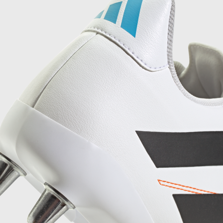 Adidas Kakari Elite SG Rugby Boots White/Orange/Blue