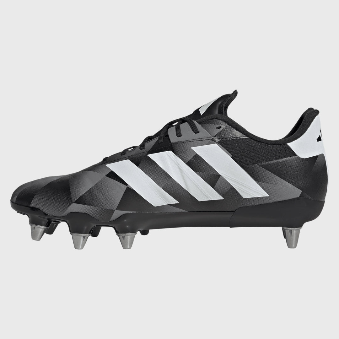 Adidas Kakari RS SG Rugby Boots Black/Grey - Rugbystuff.com
