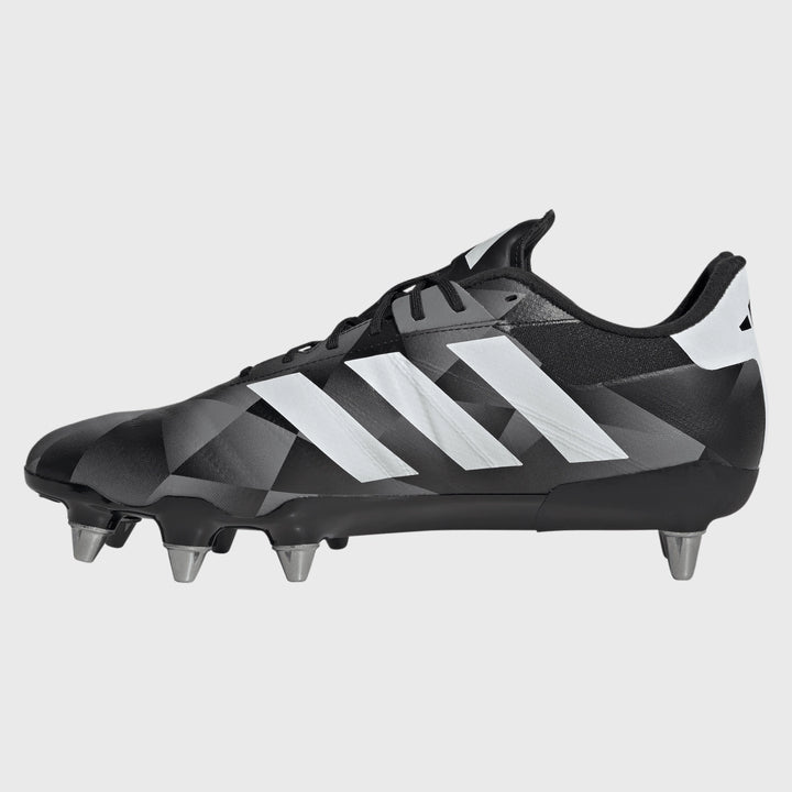 Adidas Kakari RS SG Rugby Boots Black/Grey - Rugbystuff.com