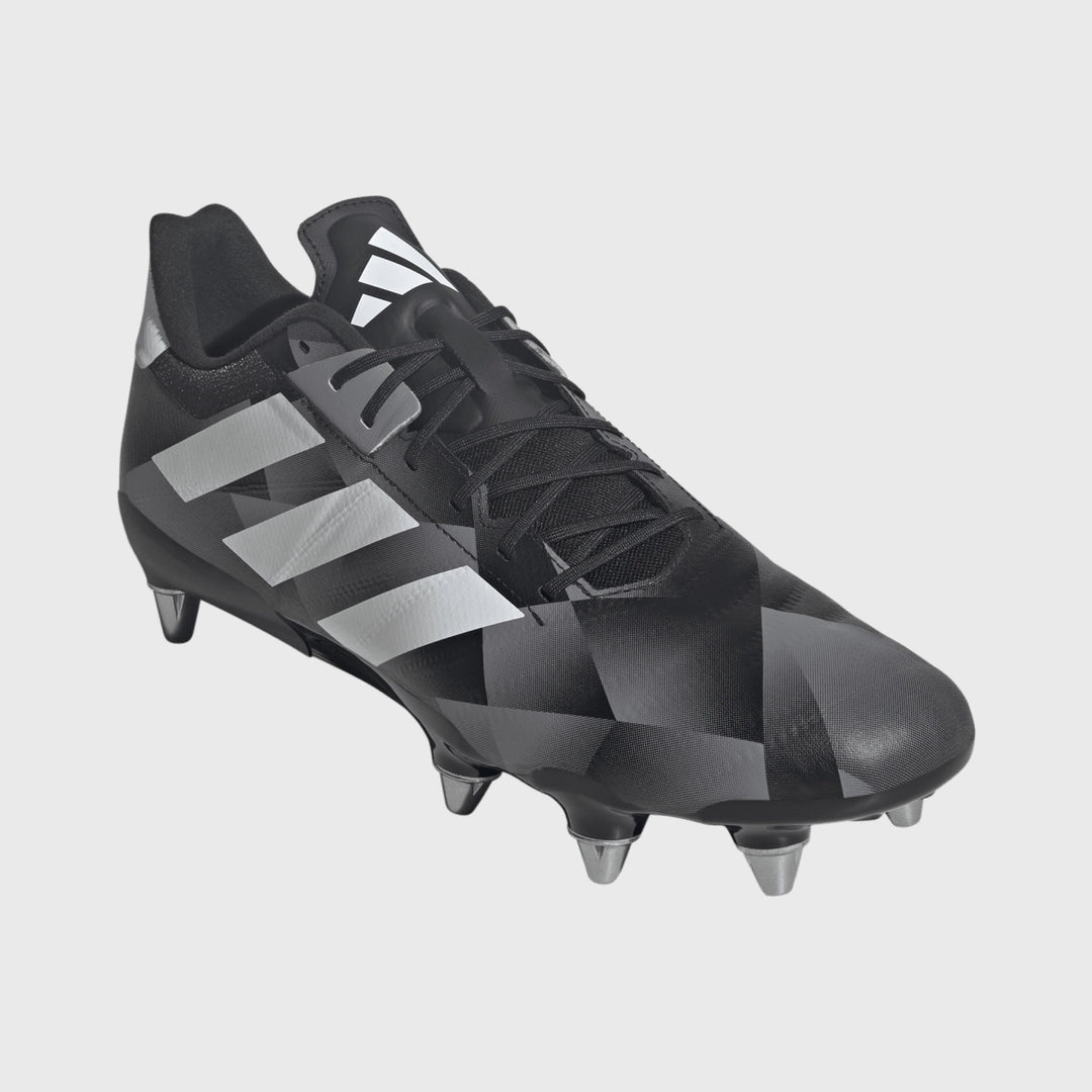 Adidas Kakari RS SG Rugby Boots Black/Grey - Rugbystuff.com