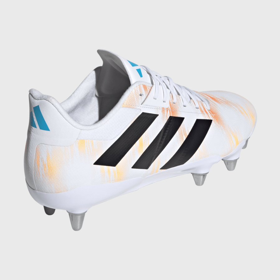 Adidas Kakari RS SG Rugby Boots White/Orange/Blue