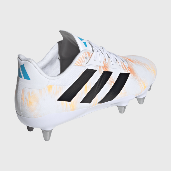 Adidas Kakari RS SG Rugby Boots White/Orange/Blue
