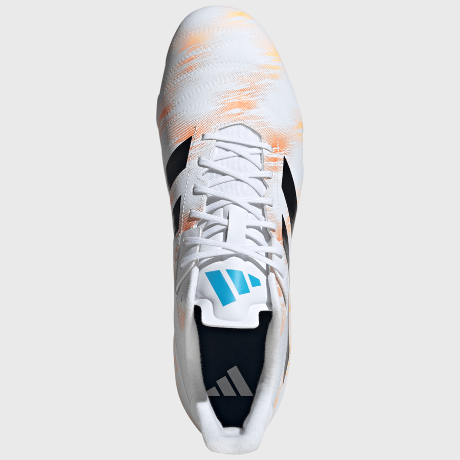 Adidas Kakari RS SG Rugby Boots White/Orange/Blue