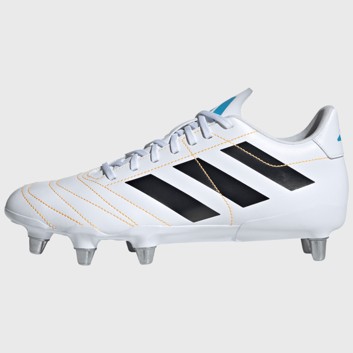 Adidas Kakari SG Rugby Boots White/Orange/Blue