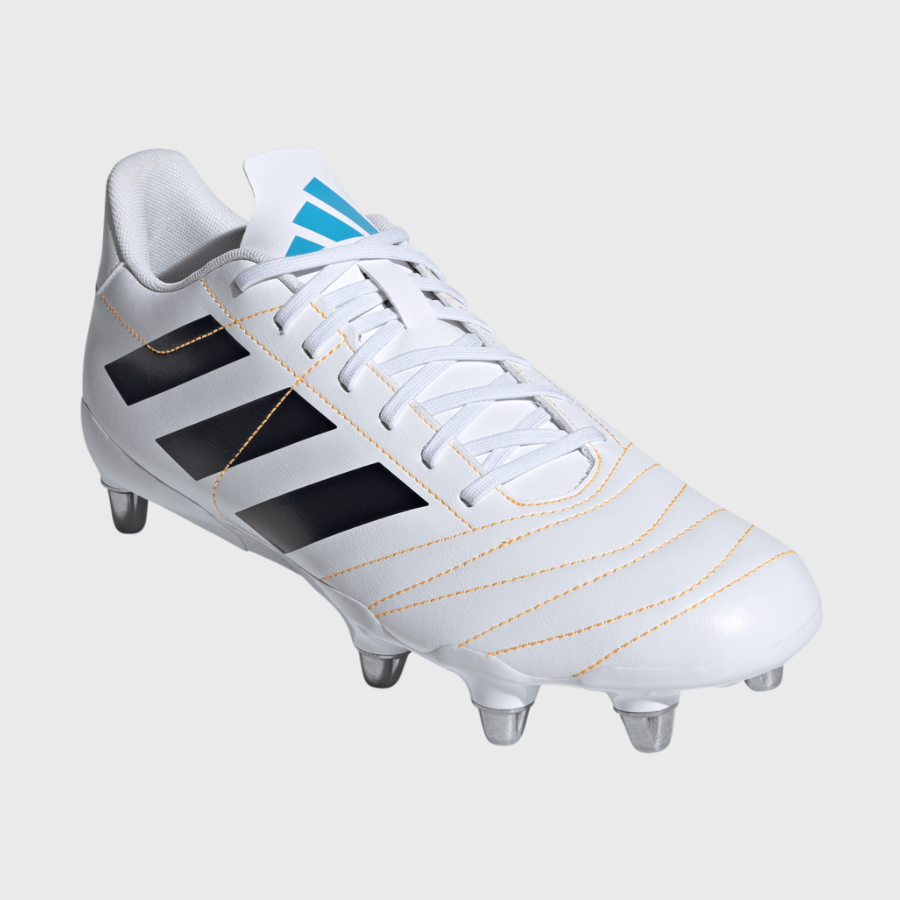 Adidas Kakari SG Rugby Boots White/Orange/Blue