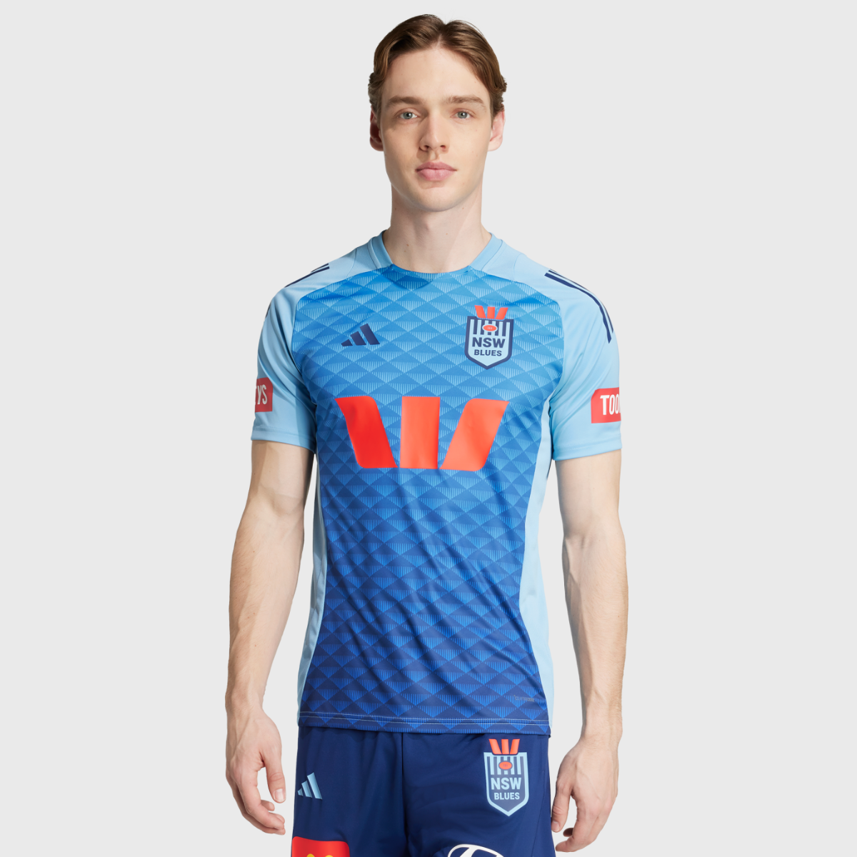 Adidas NSW Rugby League Performance Tee Light Blue - Rugbystuff.com