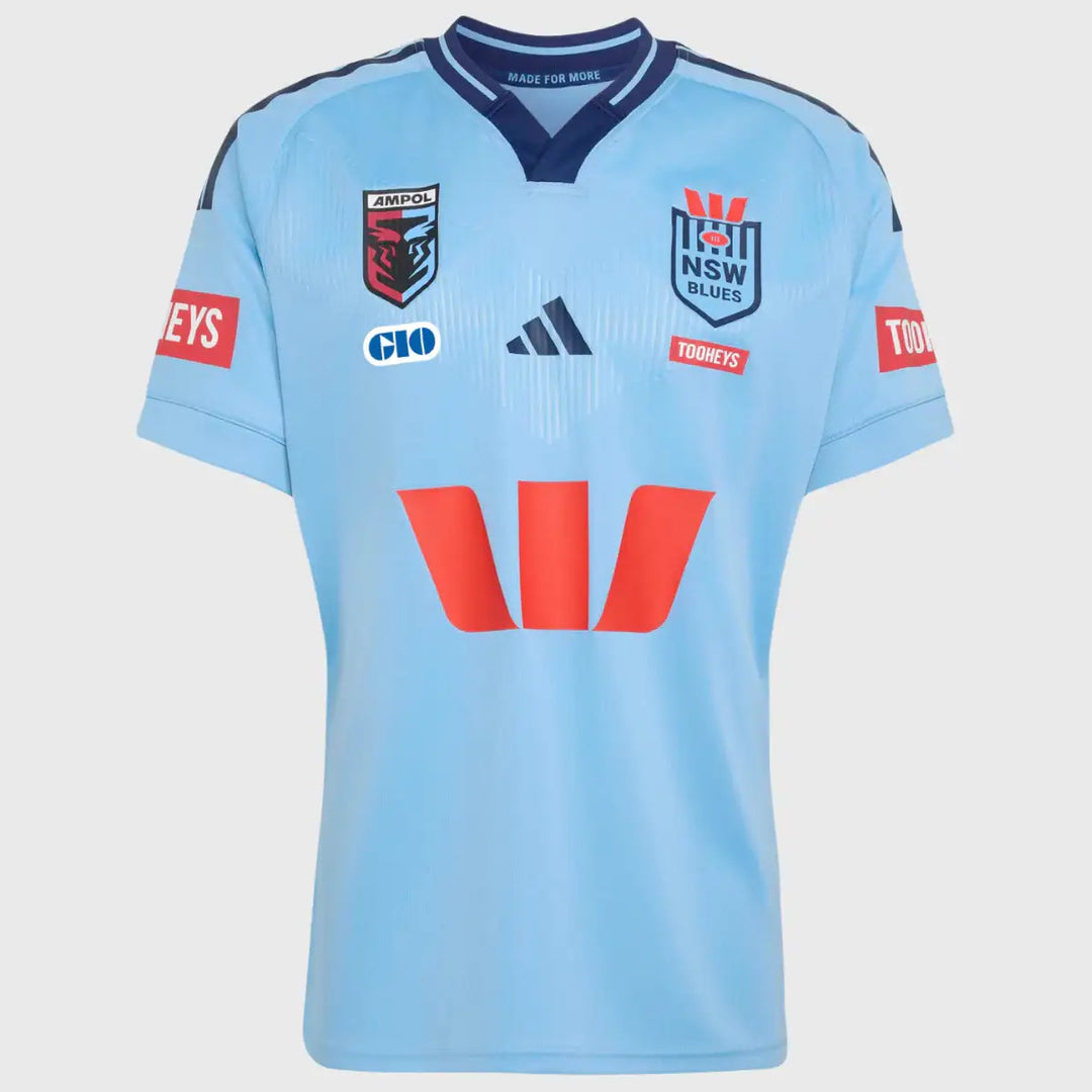 Adidas NSW Blues Rugby League Home Replica Shirt 2026 - Rugbystuff.com