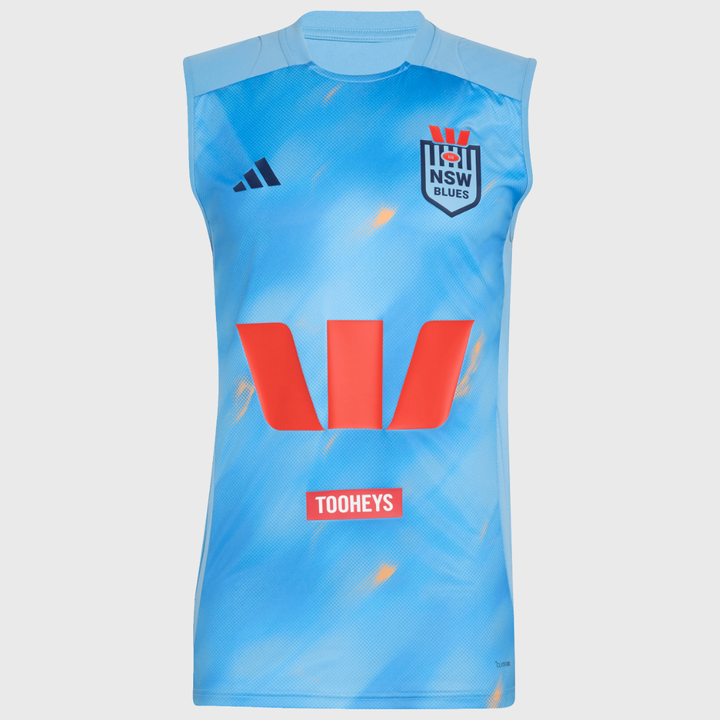 Adidas NSW Rugby League Performance Singlet Light Blue 2026 - Rugbystuff.com