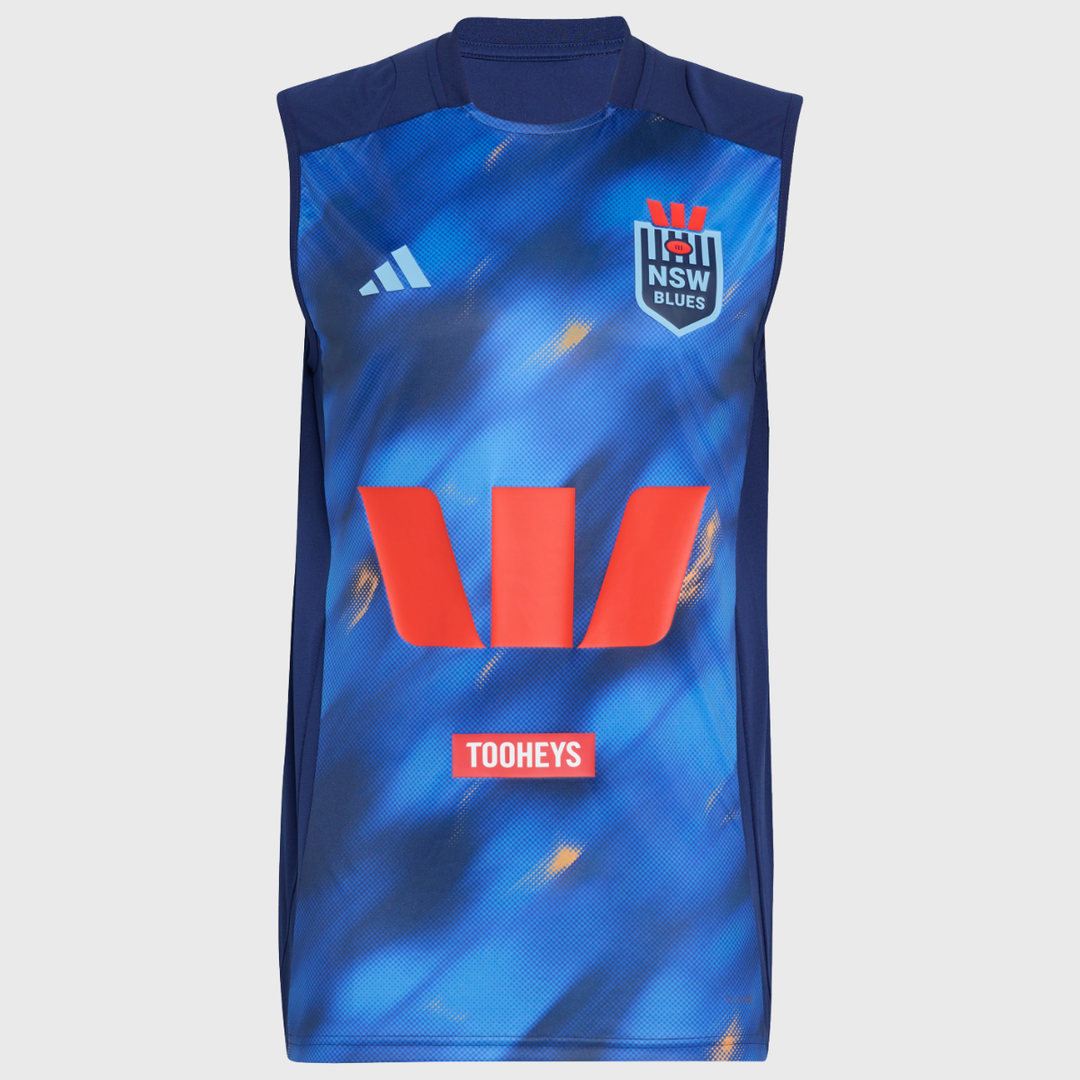 Adidas NSW Rugby League Performance Singlet Dark Blue 2026 - Rugbystuff.com