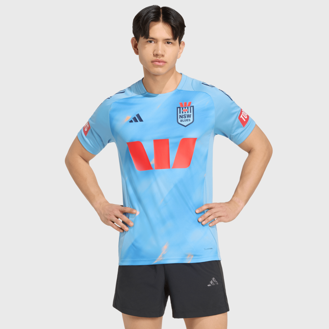Adidas NSW Rugby League Performance Tee Light Blue 2026 - Rugbystuff.com