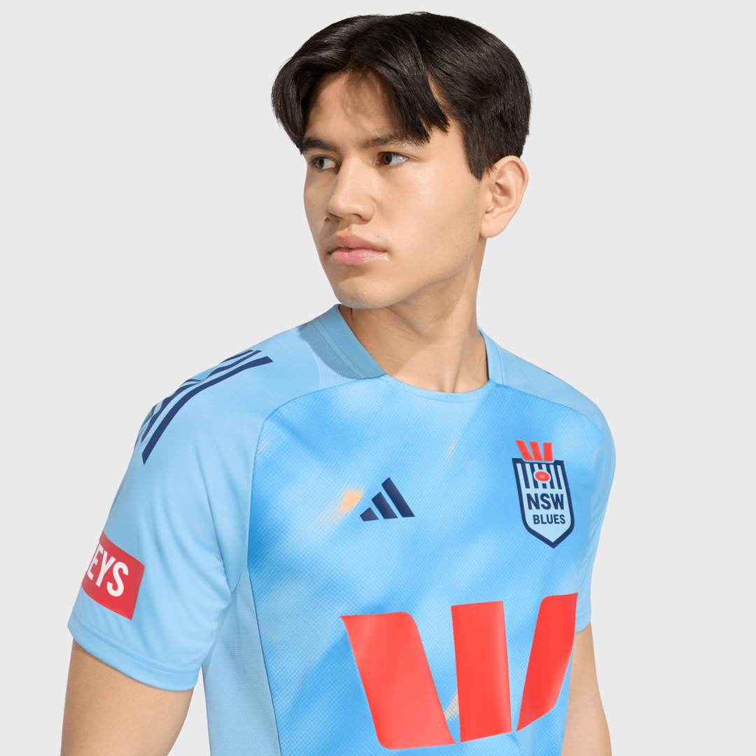 Adidas NSW Rugby League Performance Tee Light Blue 2026 - Rugbystuff.com