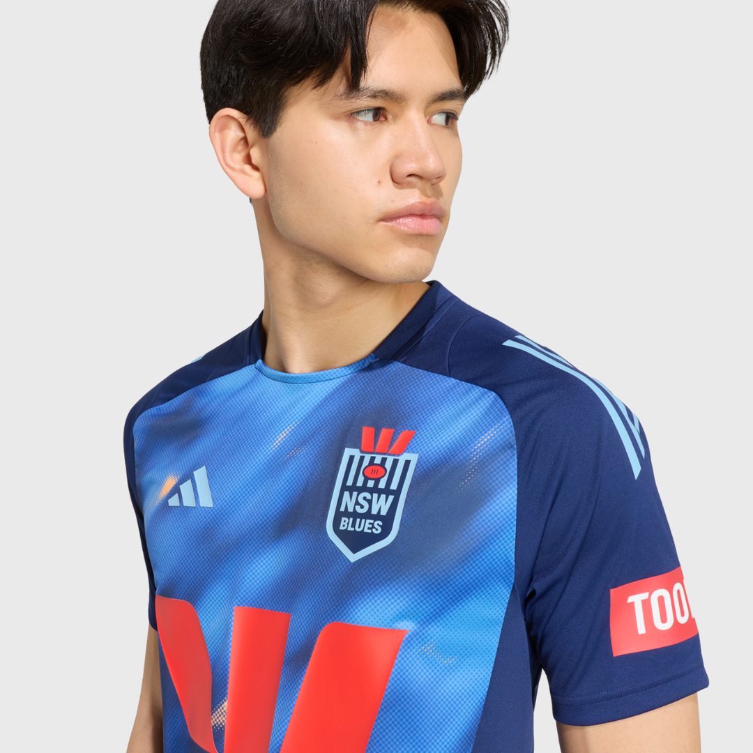 Adidas NSW Rugby League Performance Tee Dark Blue 2026 - Rugbystuff.com