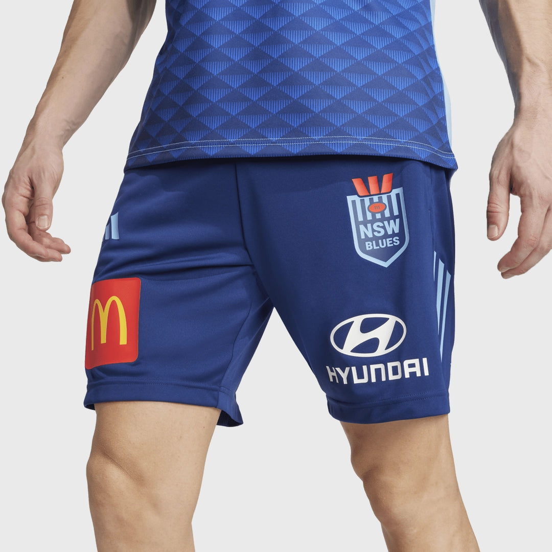 Adidas NSW Rugby League Gym Shorts - Rugbystuff.com