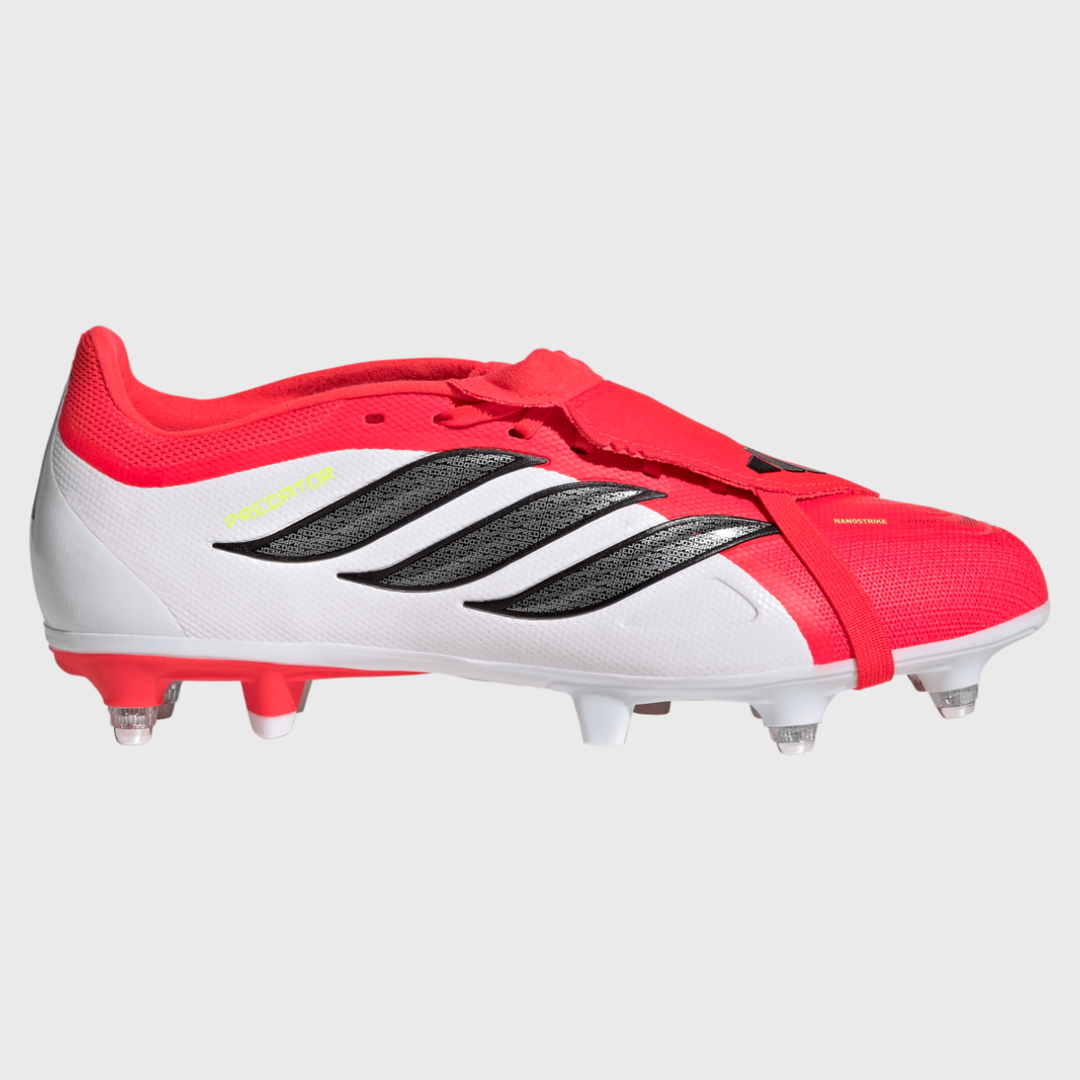 Adidas Predator League SG White/Lucid Red - Rugbystuff.com