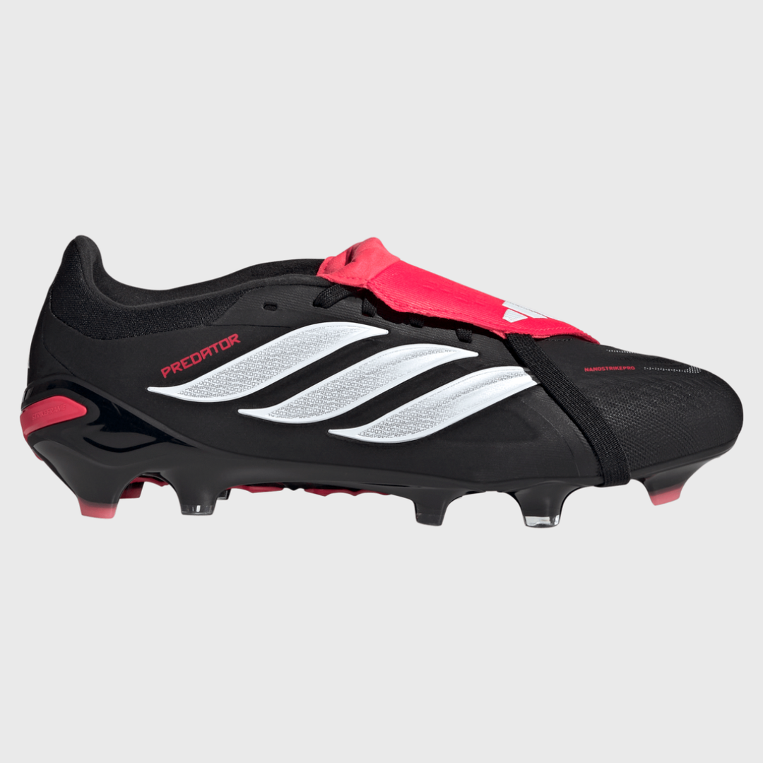 Adidas Predator Pro FG Black/Lucid Red - Rugbystuff.com