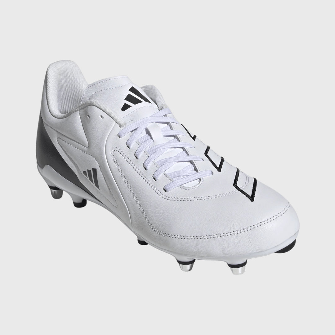 Adidas RS-15 Elite SG Rugby Boots White - Rugbystuff.com