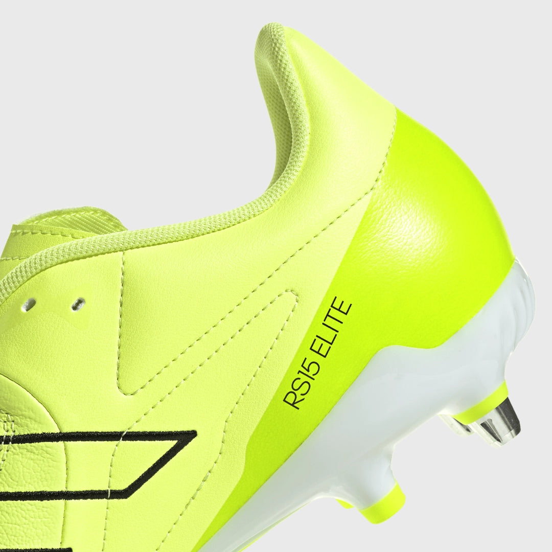 Adidas RS-15 Elite SG Rugby Boots Hi-Res Yellow - Rugbystuff.com