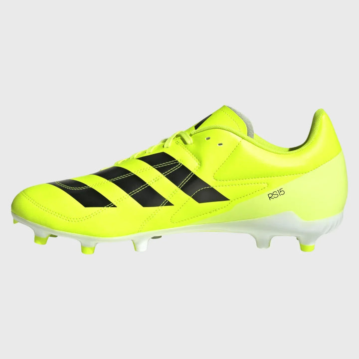 Adidas RS-15 FG Rugby Boots Hi-Res Yellow - Rugbystuff.com