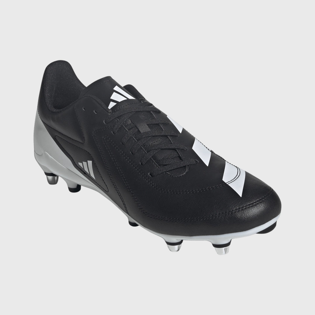 Adidas RS-15 SG Rugby Boots Black/White - Rugbystuff.com