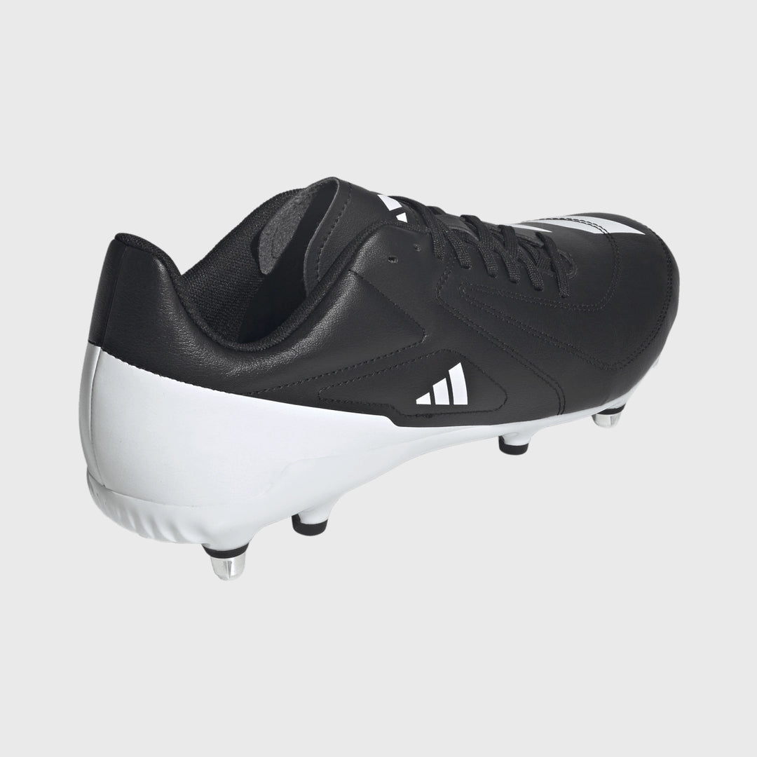 Adidas RS-15 SG Rugby Boots Black/White - Rugbystuff.com