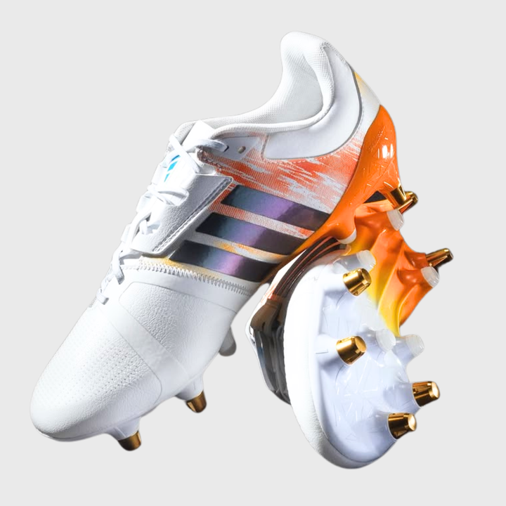 Adidas RS15 Avaglide SG Women's Rugby Boots White/Orange/Blue