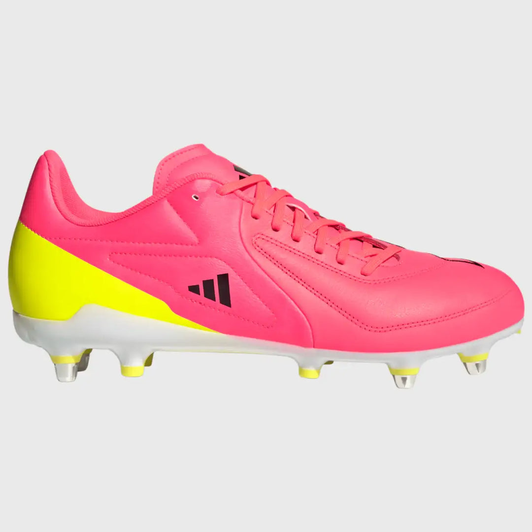 Adidas RS-15 Elite SG Rugby Boots Solar Turbo Pink - Rugbystuff.com