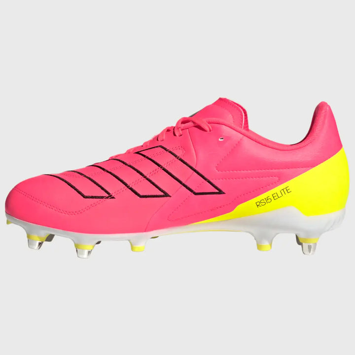 Adidas RS-15 Elite SG Rugby Boots Solar Turbo Pink - Rugbystuff.com