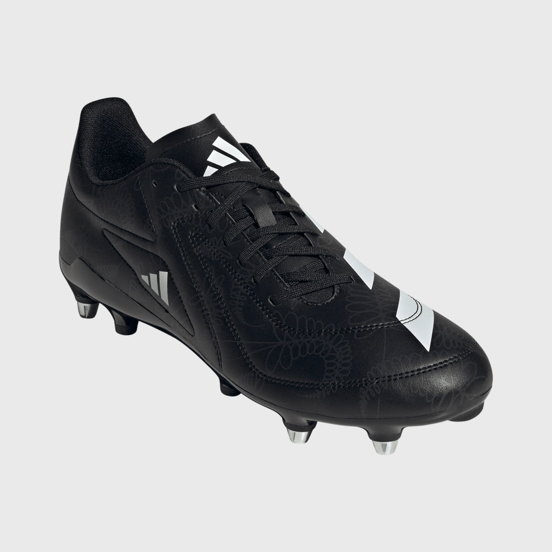 Adidas RS-15 SG Rugby Boots Black/Carbon - Rugbystuff.com