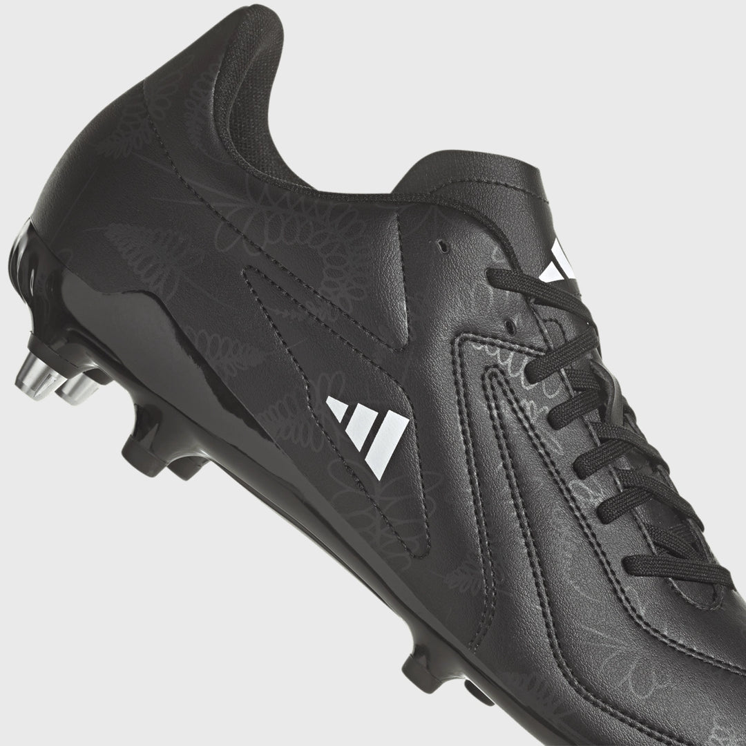 Adidas RS-15 SG Rugby Boots Black/Carbon - Rugbystuff.com