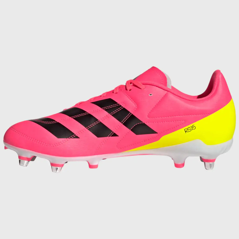 Adidas RS-15 SG Rugby Boots Solar Turbo Pink - Rugbystuff.com