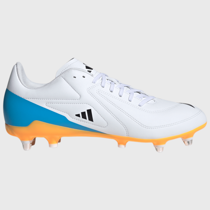 Adidas RS-15 SG Rugby Boots White/Orange/Blue