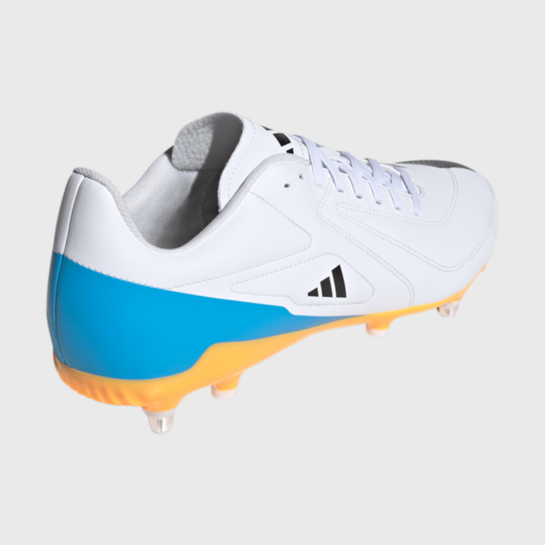 Adidas RS-15 SG Rugby Boots White/Orange/Blue