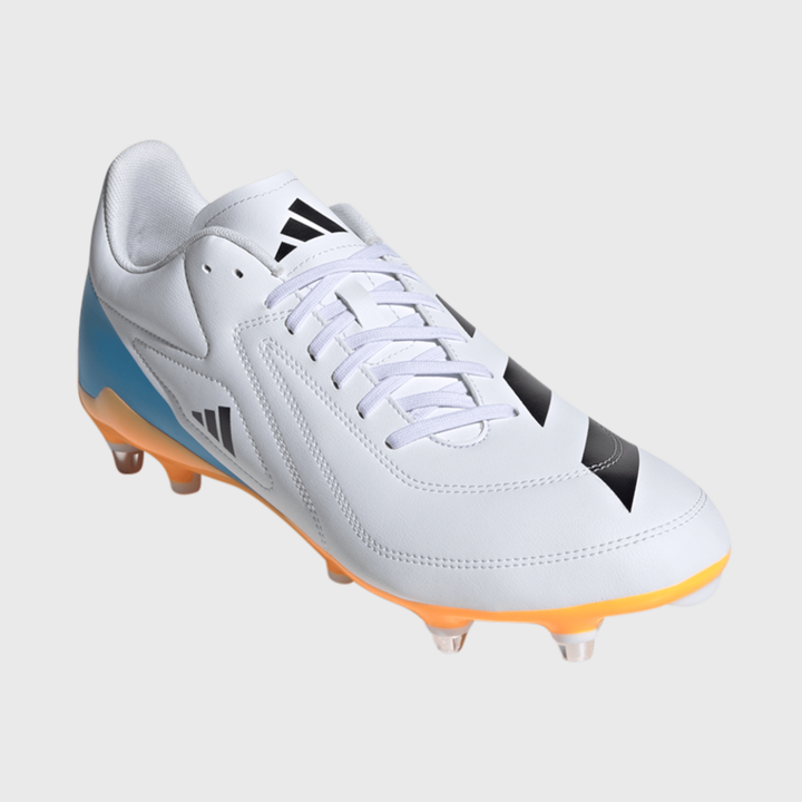 Adidas RS-15 SG Rugby Boots White/Orange/Blue