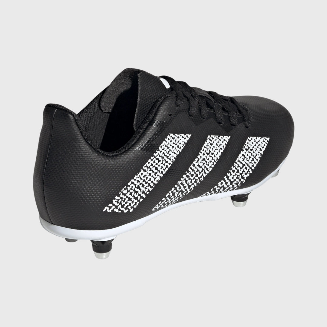 Adidas Rugby Junior SG Boots Black/White/Carbon - Rugbystuff.com