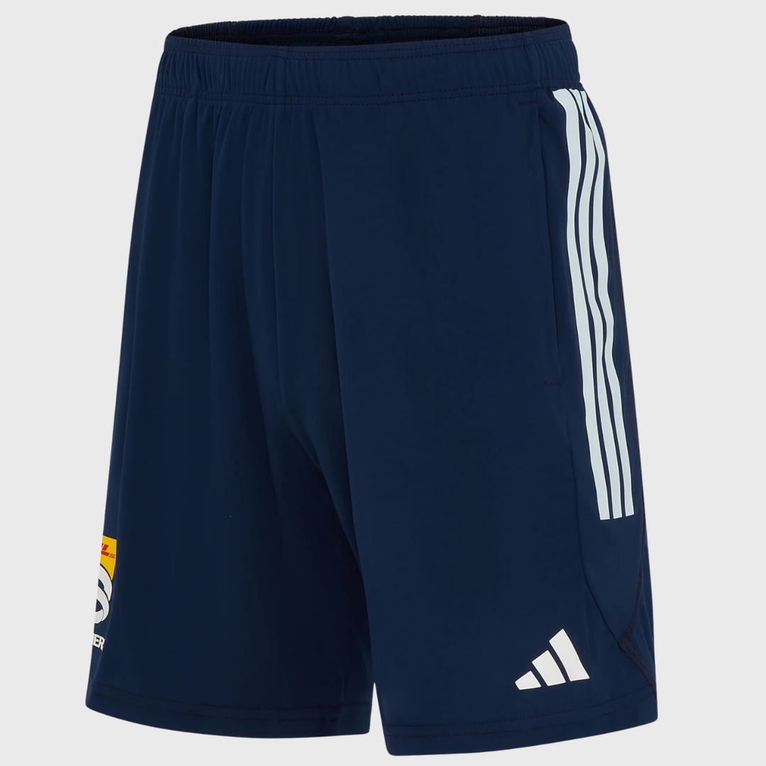 Adidas Stormers Gym Shorts Navy 2025/26 - Rugbystuff.com
