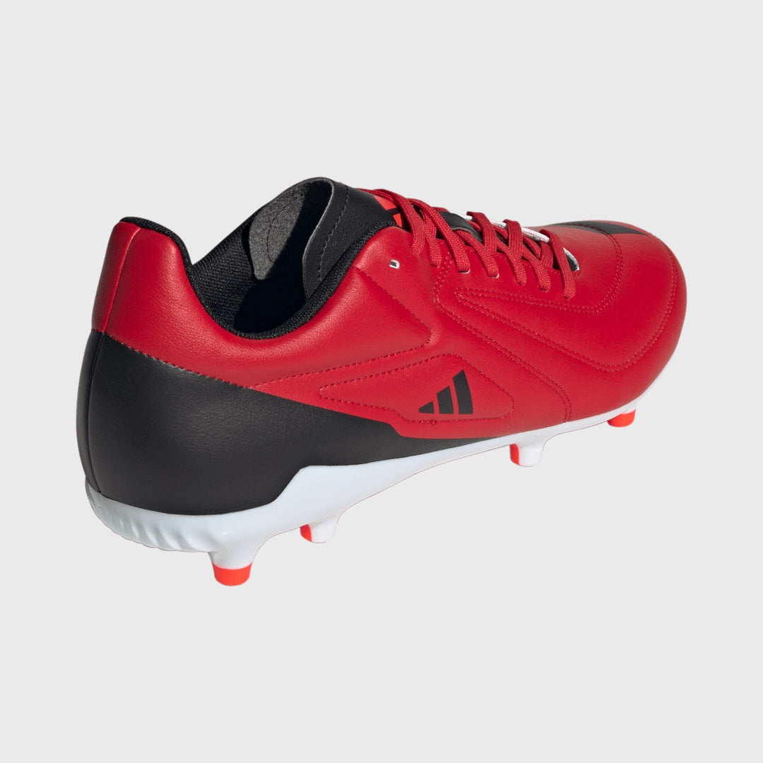 Adidas RS-15 FG Rugby Boots Red/Black - Rugbystuff.com