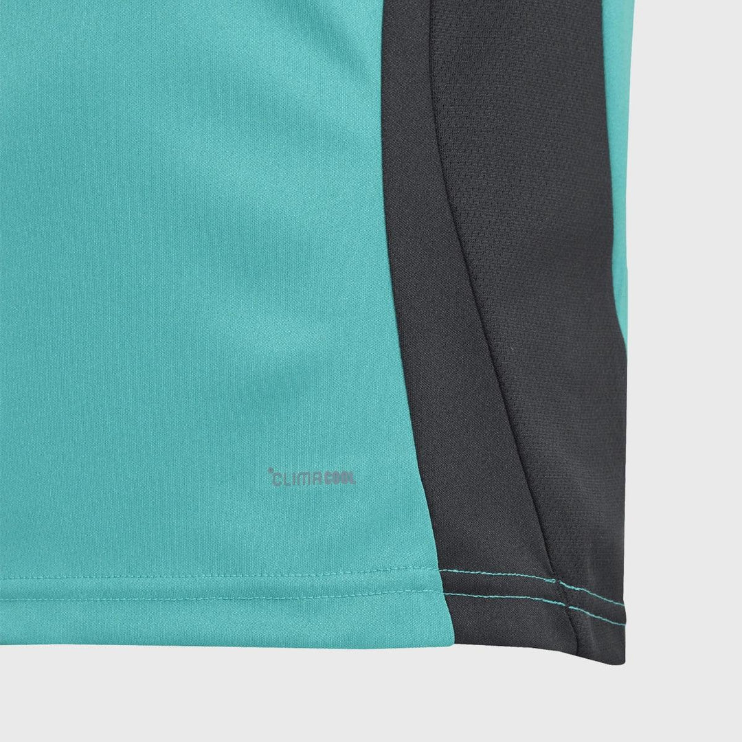 Adidas All Blacks Kid's Performance Tee Pure Teal - Rugbystuff.com