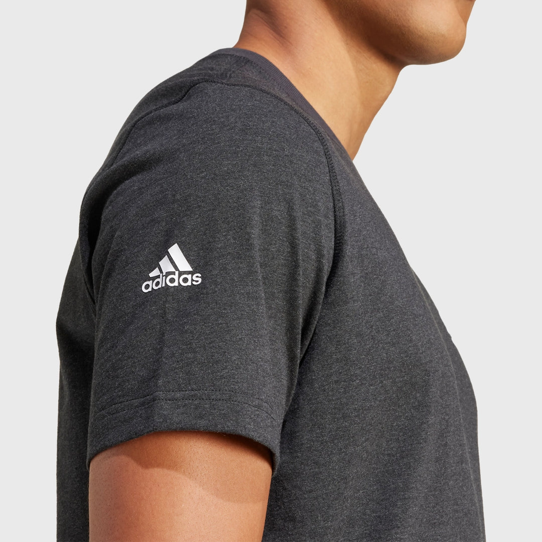 Adidas All Blacks Melange Tee - Rugbystuff.com