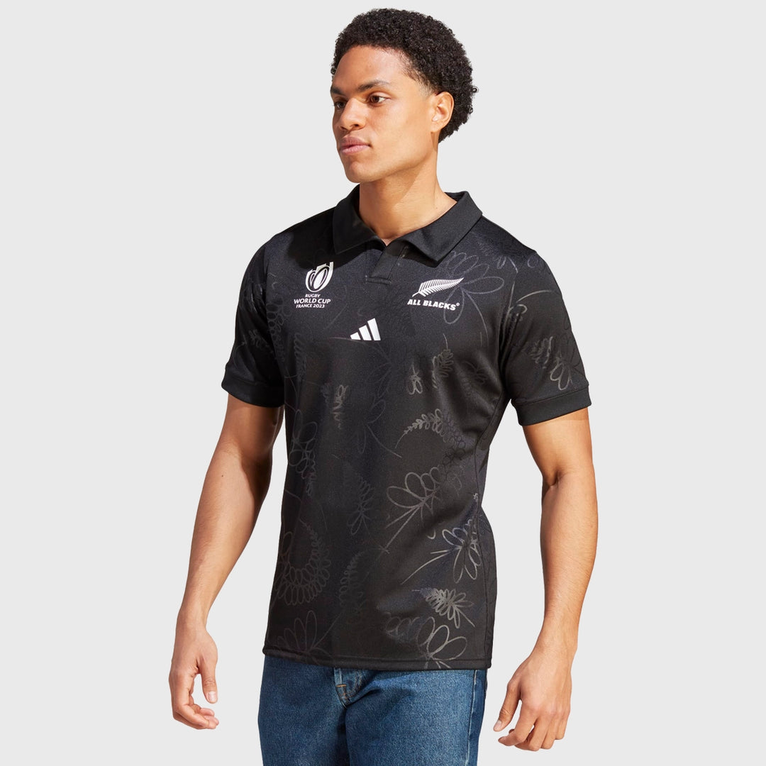 Adidas All Blacks Rugby World Cup 2023 Men's Home Replica Jersey - Rugbystuff.com