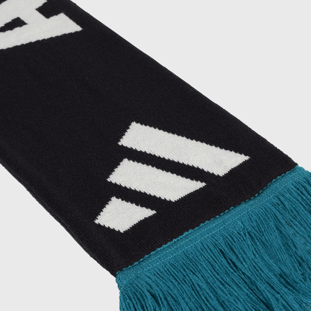 Adidas All Blacks Scarf Black/Pure Teal - Rugbystuff.com