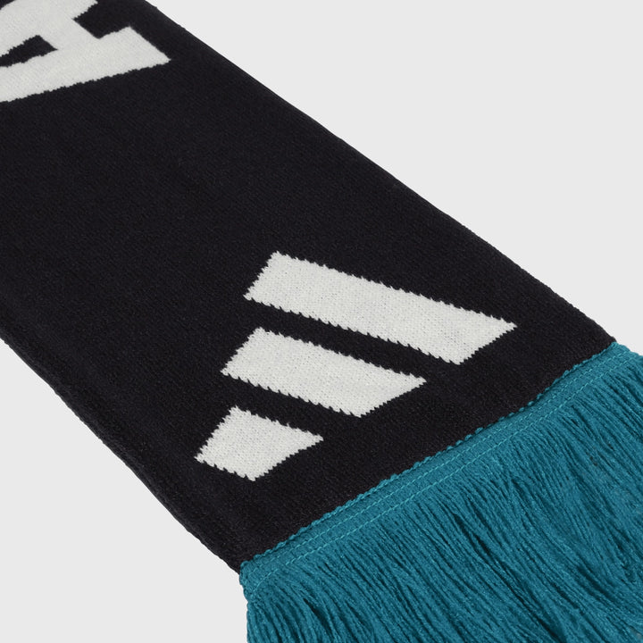 Adidas All Blacks Scarf Black/Pure Teal - Rugbystuff.com
