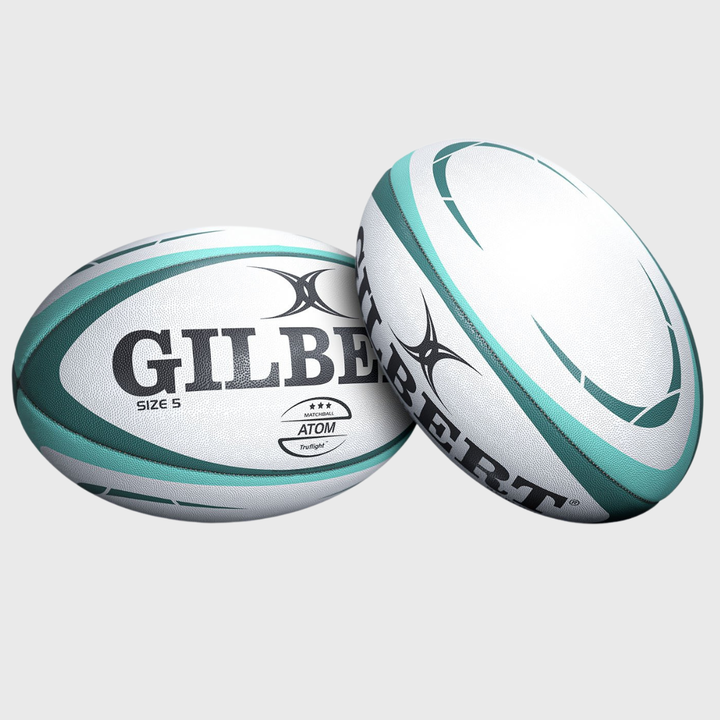 Gilbert Atom Match Ball Green - Rugbystuff.com