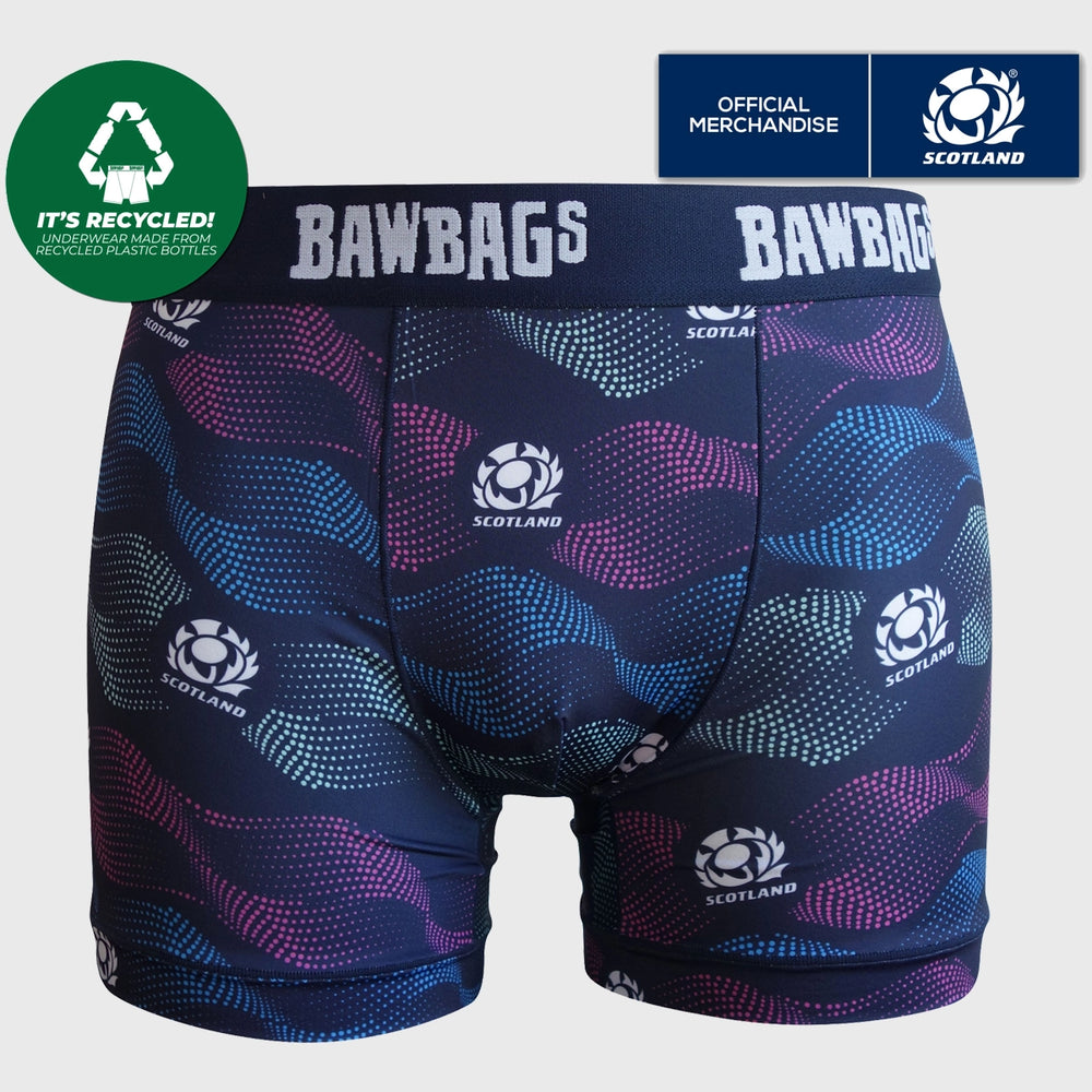 Bawbags Scotland Rugby Cool De Sacs Dots Boxer Shorts - Rugbystuff.com