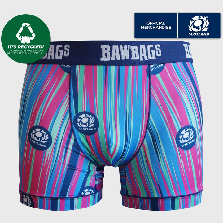 Bawbags Scotland Rugby Cool De Sacs Strokes Boxer Shorts - Rugbystuff.com