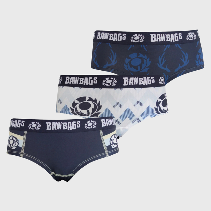 Bawbags Scotland Rugby Women's Cool De Sacs Briefs 3-Pack 2026/27