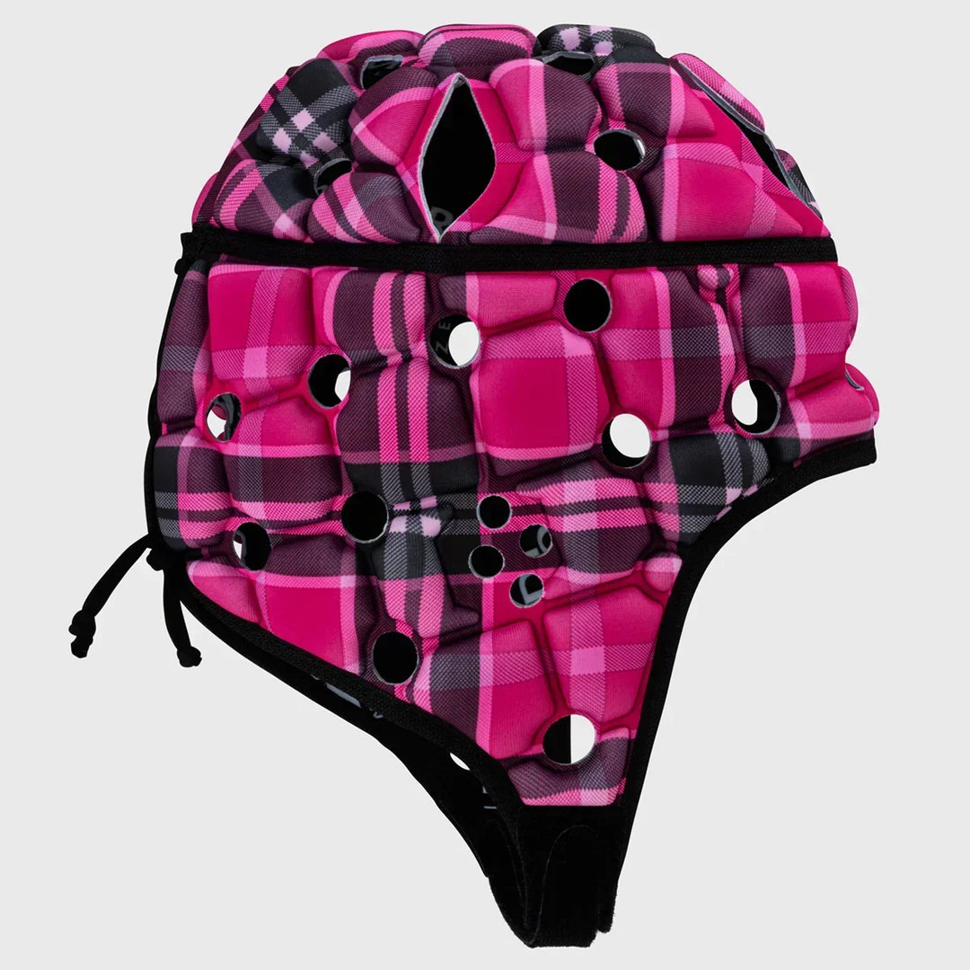 Body Armour Kid's Ventilator Rugby Head Guard in Pink Tartan ...