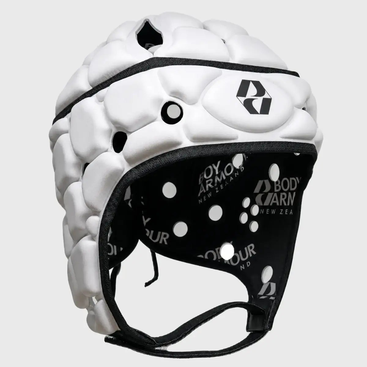 Body Armour Ventilator Rugby Headguard White/Black